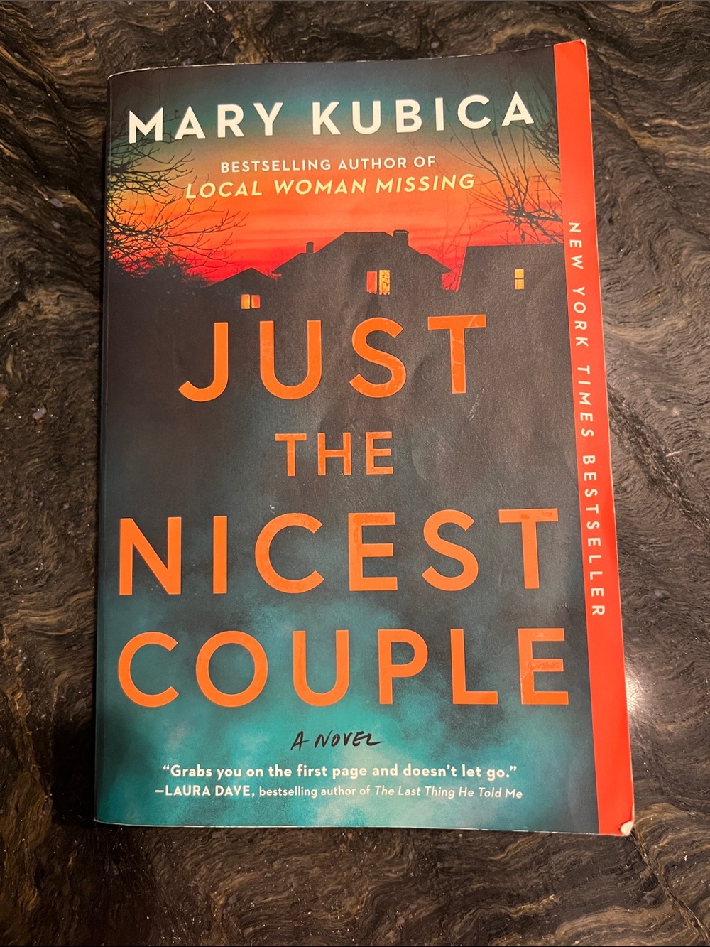 "Just the Nicest Couple" Hardcover in Orange and Teal